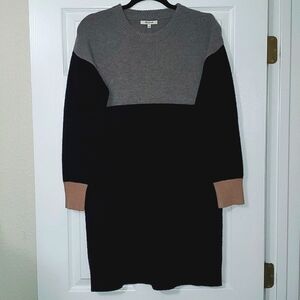 Madewell Merino Wool Colorblock Sweater Dress Size Small